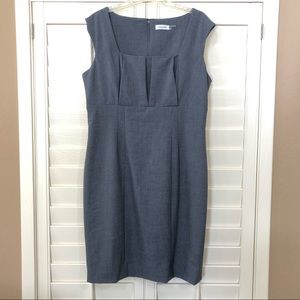 Calvin Klein Gray Sleeveless Sheath Dress
